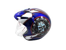 Мотошлем YM-602 А синий (XL)