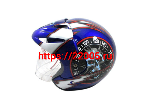 Мотошлем YM-602 А синий (XL)