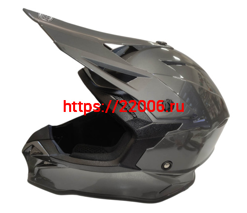 Шлем кроссовый COBRA EC H337, серый титан, размер M фото 3