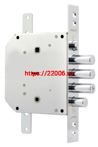 Замок Border (Бордер) врезной сувальдный с задвижкой и защёлкой ЗВ9-6 ЛКТЗ с тягами (лев.), 5 кл. /77405/