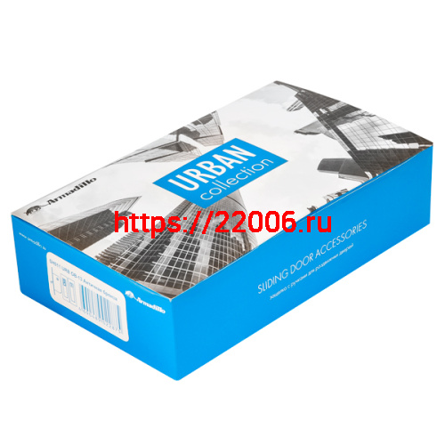 Защелка Armadillo (Армадилло) с ручками для раздвижных дверей SH.URB153.KIT011-BK (SH011 URB) MWSC-33 итальянский тисненый фото 2