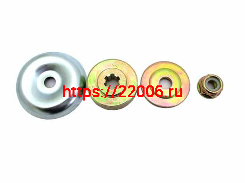 Набор шайб редуктора (3шт.) с гайкой для крепления ножа 26-52сс (6 шлицов) Набор шайб редуктора (3шт.) с гайкой для крепления ножа 26-52сс (6 шлицов)