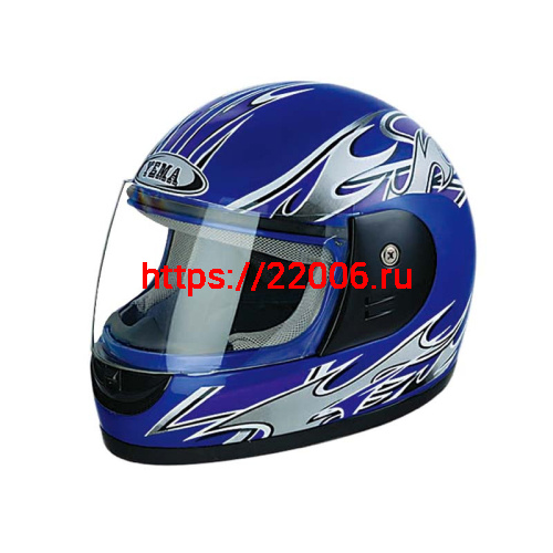 Мотошлем YM-806 синий (XS)