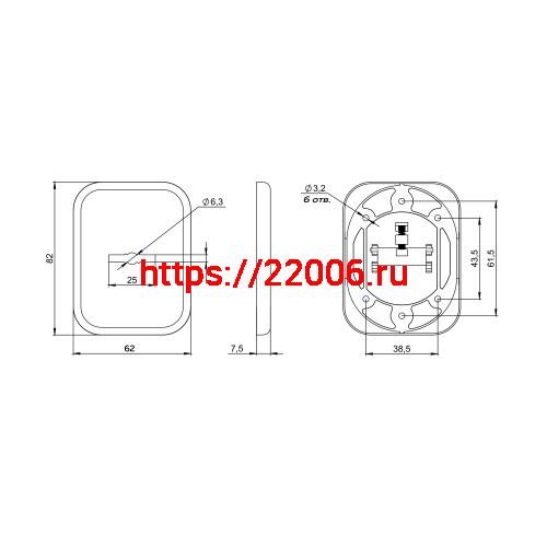 Накладка Fuaro (Фуаро) на сувальдный замок ESC.S-auto.TRD/K.486-S с авт.шторками SSC-16 сатинированный хром (1шт.) фото 2