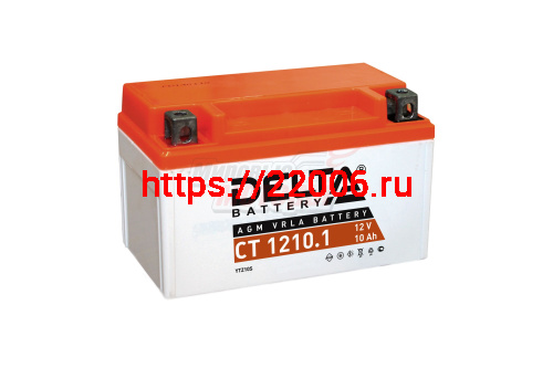 Аккумулятор 12В10Ач DELTA CT1210.1 (YTZ10S) (кислотный, герметичный) (прямая полярн) (150*85*93мм)