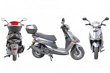 Скутер JOG 49сс серый (150)(10,8л.с., обод 10", тормоза: диск.перед/бараб зад.)