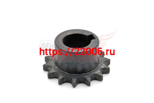 Звезда ведущая 14z мотобуксировщика (d=25мм, шаг 12,7, шпонка 8мм)