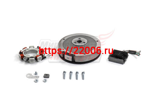 Комплект электрооб. 182FD,188FD,190FD  7A 84Вт (для ЭЛЕКТРО стартера, с венцом,маховик,выпрямитель,катушка,зажим,болты 12 мм,болты 35 мм,шайбы),(ОРИГИ