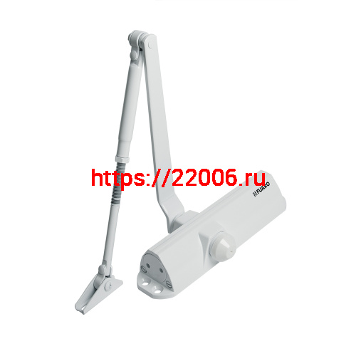 Доводчик Fuaro (Фуаро) дверной DC20-4/TS-68 Hold Open WH до 85 кг (белый)