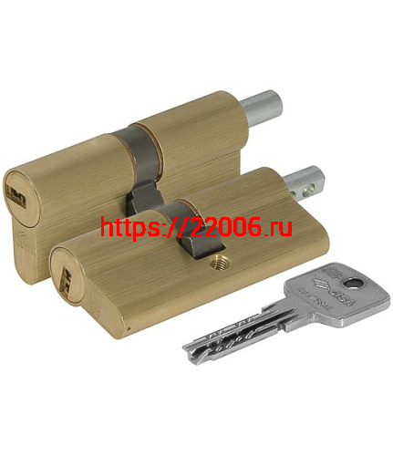 Цилиндровый механизм Cisa (Чиза) под вертушку ASTRAL ОА312-23.00 (100 мм/45+10+45), ЛАТУНЬ