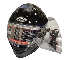 Шлем модуляр COBRA EC H271, черный глянцевый СНЕГОХОДНЫЙ, размер M