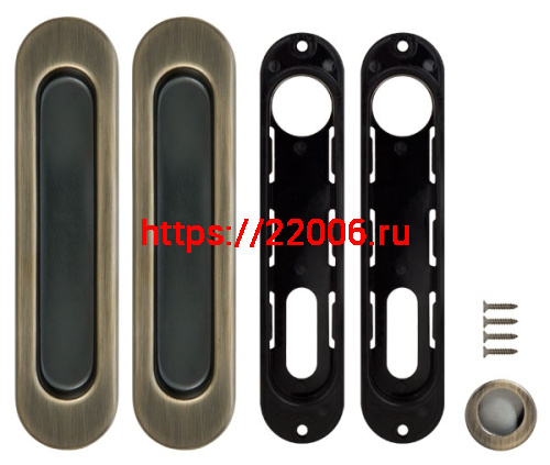 Ручка Armadillo (Армадилло) для раздвижных дверей SH.LD152.010 (SH010) АВ-7 бронза фото 2