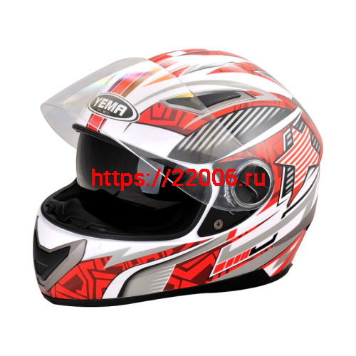 Мотошлем YM-826 красный (XS)