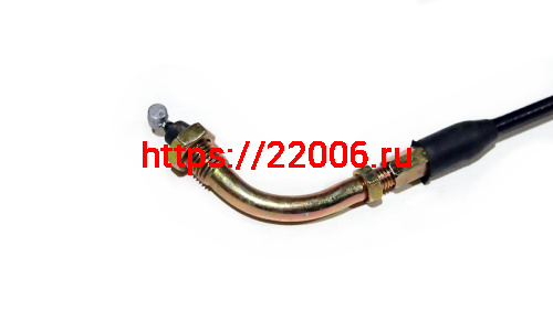 Трос газа L-1150мм, ход-100мм, загнутый, трицикл АЯКС-030/035 (S-NCZF020) фото 2