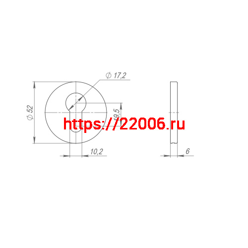 Накладка Punto (Пунто) под цилиндр ET.R.ARC.R52 (ET ARC) SSG-39 сатин.золото фото 3