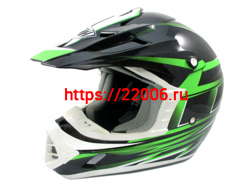 Мотошлем THH TX-12 №17 black/ green (XL)