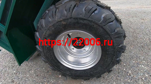 Прицеп для мотовездехода ПМ, съемные борта, кузов 1200х1050х327 мм, 300кг, фаркоп, колеса 8 (Россия) фото 4