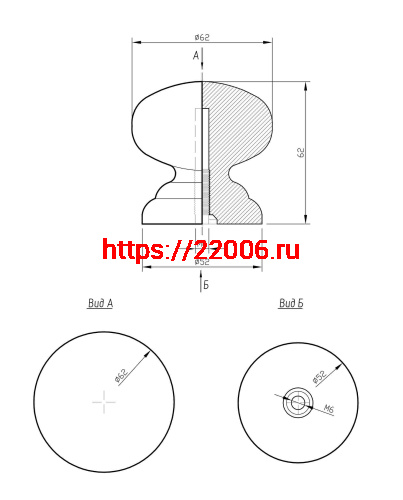 Ручка-кнопка veles (ВЕЛЕС) Клен фото 2