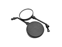 Зеркала заднего вида №52 пластик черный литой корпус М10