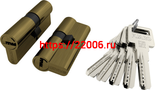 Цилиндровый Fuaro (Фуаро) механизм R6000Key60(25+10+25) AB бронза 5Key