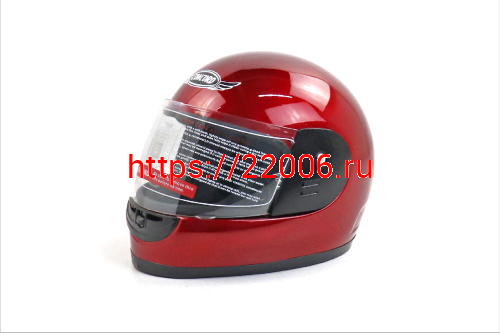 Шлем CONCORD WF01 красный глянцевый ОДНОЦВЕТНЫЙ "S,M,L,XL,XXL" (интеграл) фото 2