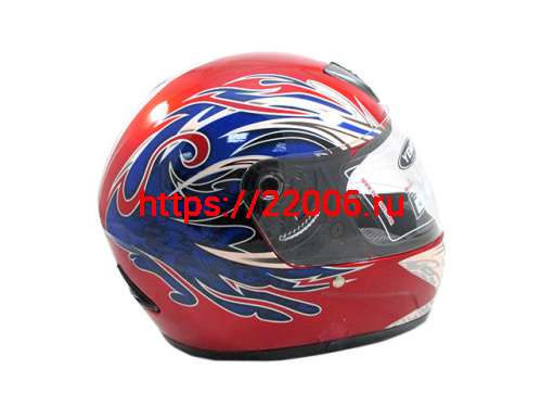 Мотошлем YM-802 красный (XS)