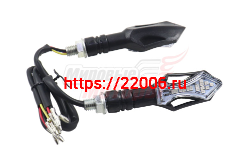 Боковой фонарь светодиодный WKT-TL-12B черные (ПАРА)