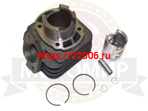 Поршневая группа HONDA DIO 60 AF18/25/27/28, Tact 24/30/ 31/51/ Lead 20  палец 12мм (43 мм) в сборе фото 3