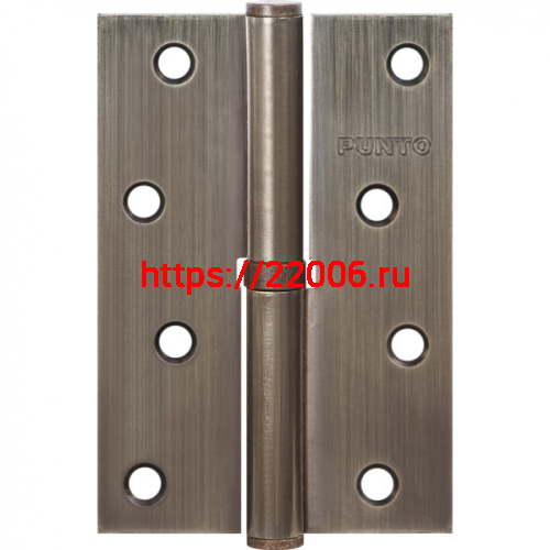 Петля Punto (Пунто) съемная IN4100SL AB левая (113-4 100х70х2.5) бронза