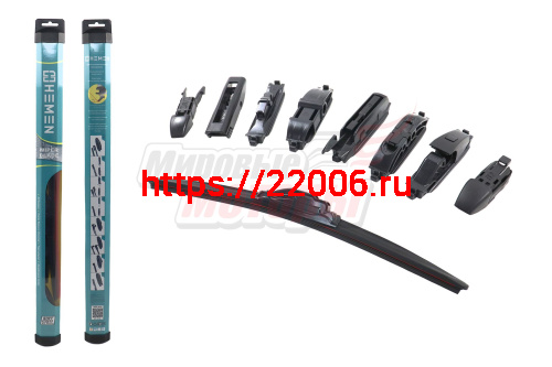 Щётка стеклоочистителя бескаркасная Sport-Design HEMEN 410 мм + 8 адаптеров (HBL410)