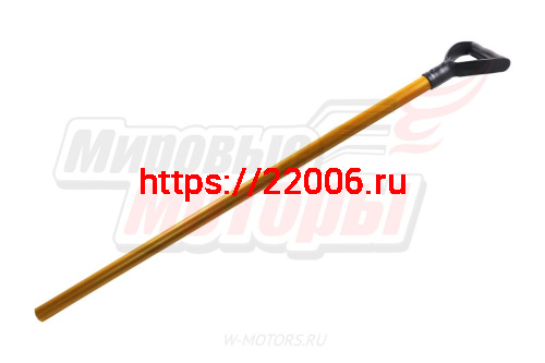 Черенок для лопаты D=32мм, L=1000мм ПВХ с V-образной ручкой фото 3