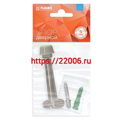 Упор Fuaro (Фуаро) дверной настенный STOPPER/15 (DS-15) SN-3 мат.никель фото 2