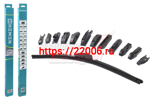Щётка стеклоочистителя бескаркасная HEMEN 450 мм + 12 адаптеров (HB450)