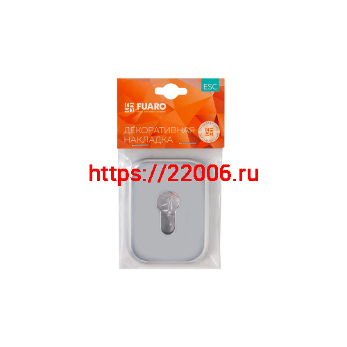 Накладка Fuaro (Фуаро) на цилиндр ESC.C.XL/K.486 (ESC 486-C SQ XL) BL черный (1 шт.) фото 2
