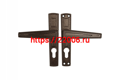 Ручка дверная Zenit (Зенит) на планке к ЗВ4-3.01 РФ1-55.01 (медь)