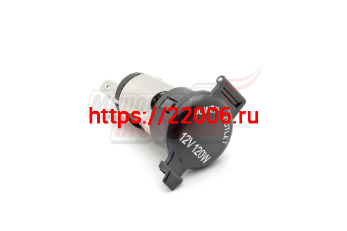 Гнездо для прикуривателя/зарядное для крепления в круглом отверстии корпуса на защёлке без провода