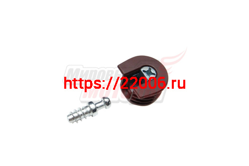 Эксцентрик рафикс (H=12.5) пластик коричневый, эксцентрик синий цинк