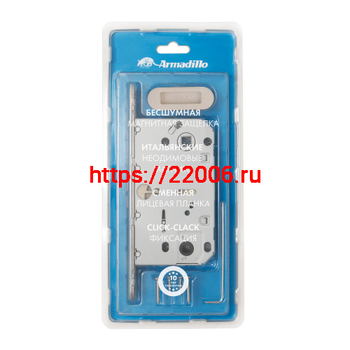 Магнитная Armadillo (Армадилло) защелка WC с ответной планкой GRAVITY.PRO G01.196.50.96 CP хром фото 2