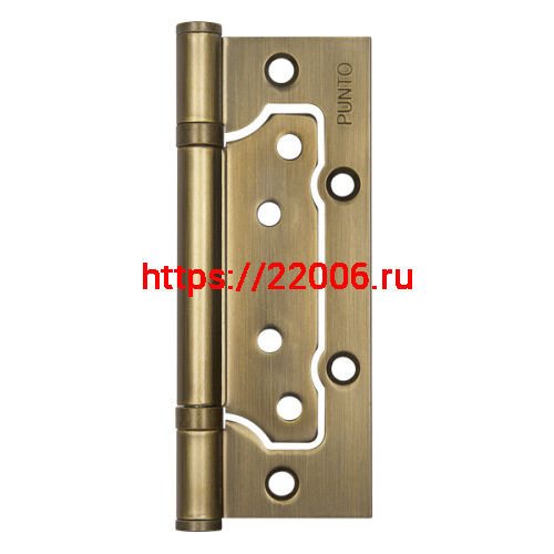 Петля Punto (Пунто) универсальная без врезки IN5200W WAB (200-2B 125x2,5) мат. бронза