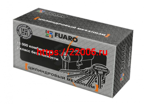 Цилиндровый Fuaro (Фуаро) механизм R300/70 mm (30+10+30) CP хром 5 кл. фото 3