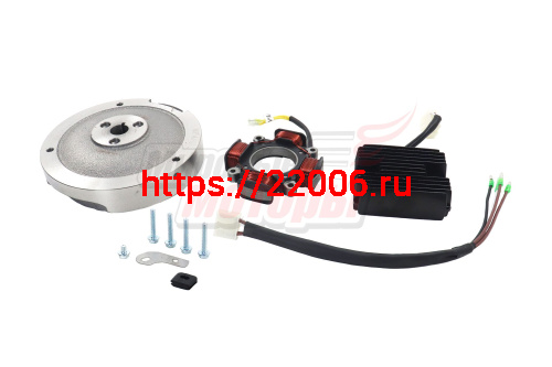 Комплект электрооб. 192F-2T (KP460) 18A 216 Вт (для РУЧ.стартера, без венца),(ОРИГИНАЛ, "LIFAN")