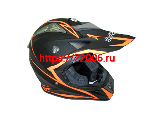 Мотошлем SAFEBET HF-116 (cross) flat black Q178-O (S)