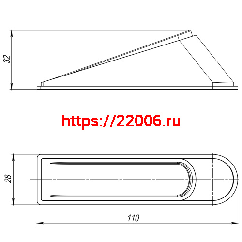 Фиксатор Ajax (Аякс) двери DSF-110 серый фото 3