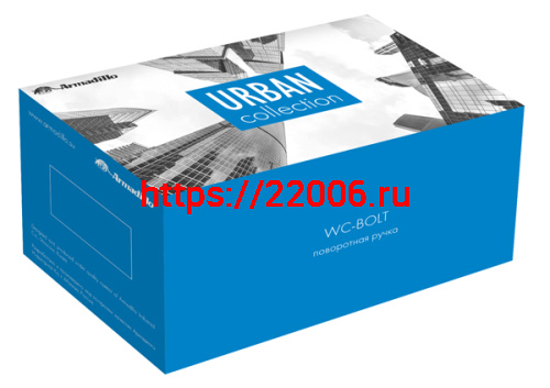 Ручка Armadillo (Армадилло) поворотная BK6.R.URB52 (WC-BOLT BK6/URB) OB-13 античная бронза фото 2