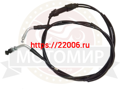 Трос газа L-1910/1840мм, ход-60/40мм, 2T Honda Dio (двойной) 0031