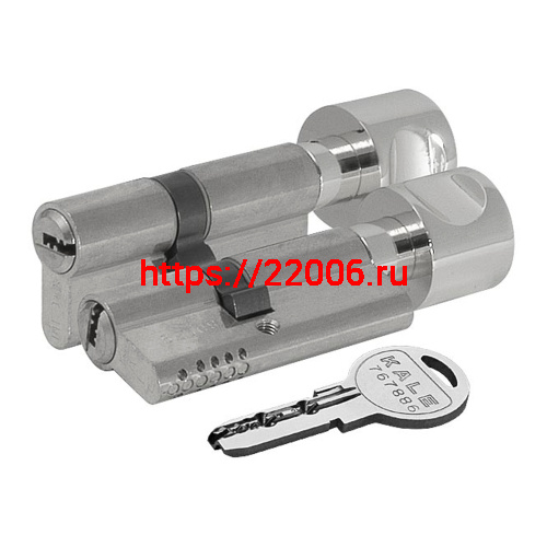 Цилиндровый механизм Kale kilit (Кале килит) с вертушкой 164 OBS SCE/120 (50+10+60) mm никель 5 кл. фото 3