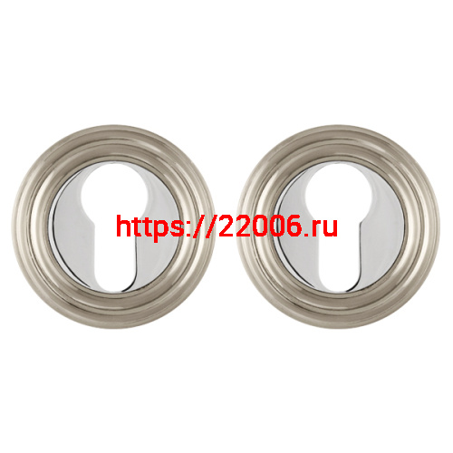 Накладка Punto (Пунто) под цилиндр ET ML SN/CP-3 матовый никель/хром