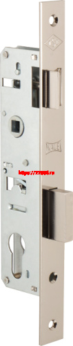 Корпус Kale kilit (Кале килит) узкопрофильного замка с защёлкой 153 (30 mm) w/b (никель)