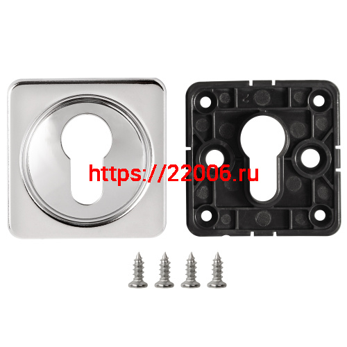 Накладка Fuaro (Фуаро) на цилиндр ESC.C.MSC/K.62 CP-8 хром (1 шт.) фото 2