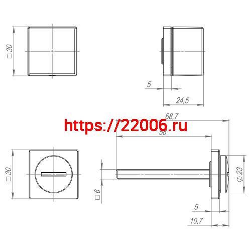Ручка Armadillo (Армадилло) поворотная BK6.K.ART30 FSG-39 флорентийское золото фото 2